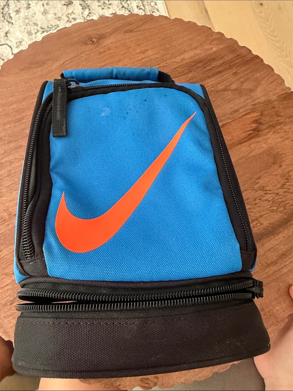 Nike Blue and Orange Men's Toiletry/Accessory Bag